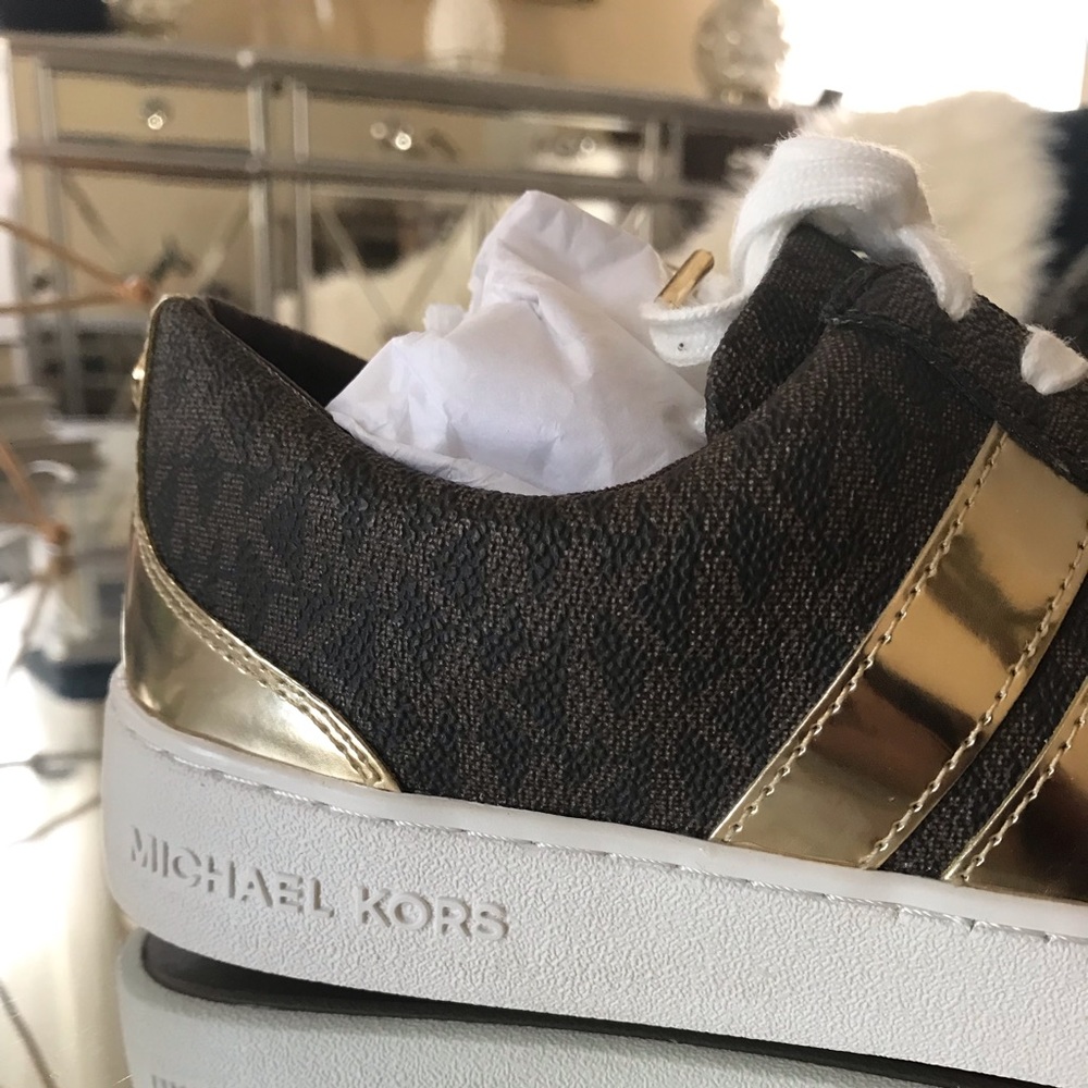 Michael Kors Catelyn Stripe Lace Up Shoes size 7 - Picture 6 of 8